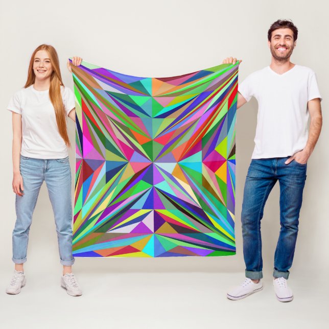 Abstract Mandala Fleece Blanket (In Situ)