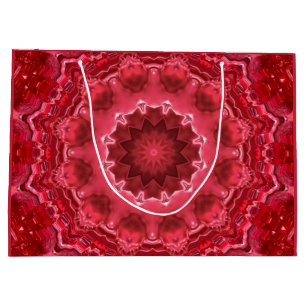 Abstract, mandala, kaleidoscope large gift bag