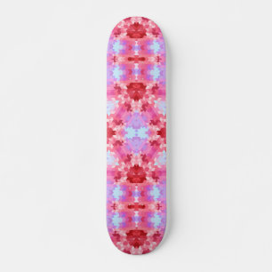 Abstract mandala kaleidoscope round circle shapes  skateboard