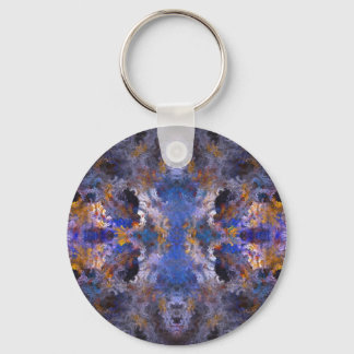 Abstract Mandala Key Ring