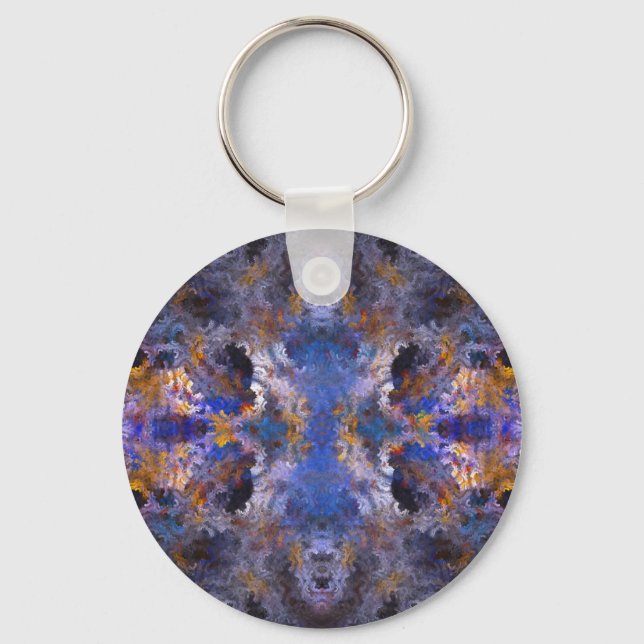 Abstract Mandala Key Ring (Front)