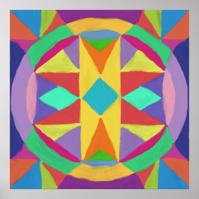 Abstract Mandala Poster (Front)