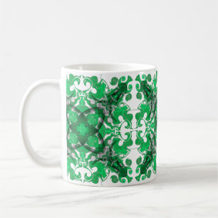 Abstract mandala, psychedelic butterfly swirl  coffee mug