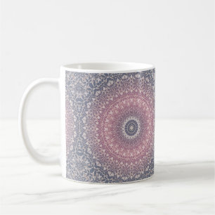 Abstract mandala round seamless pattern kaleidosco coffee mug