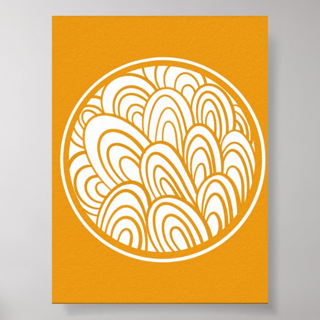 Abstract Mandala Style Circle Illustration Poster (Front)