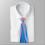 Abstract Marble Art in Colourful Bright Blue Tie<br><div class="desc">This fun and vibrant artwork features an abstract marble design in a bright modern colour palette of blue,  pink,  yellow,  and green.</div>