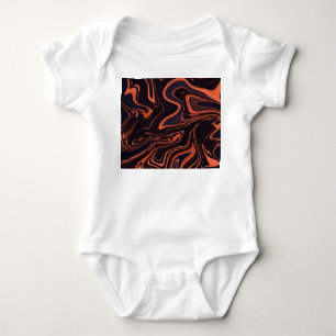 Abstract Marble: Artistic Texture Background Baby Bodysuit