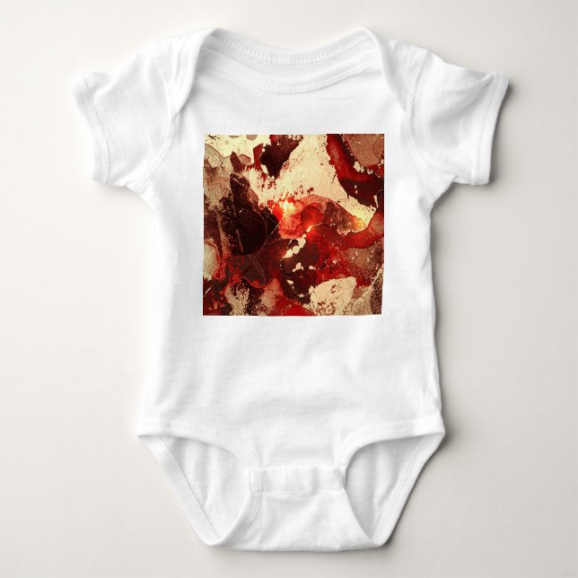 Abstract marble background. baby bodysuit (Front)