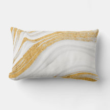 Abstract Marble | Gold and White