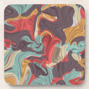 Abstract Marble illustration Colourful          Coaster