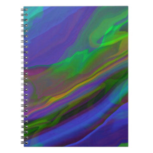 Abstract Marble illustration Colourful Cute Notebook