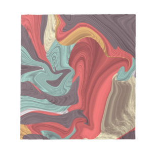 Abstract Marble illustration Colourful Notepad