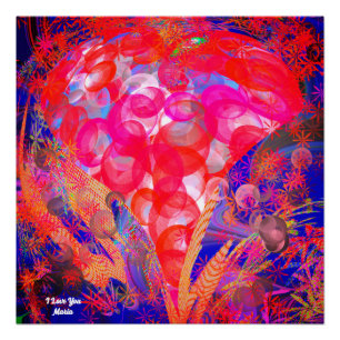 Abstract marble Liquified Colourful Glossy Poster