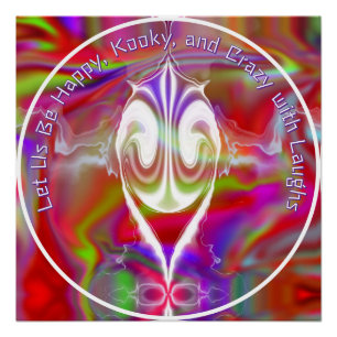 Abstract marble Liquified Colourful Glossy Poster