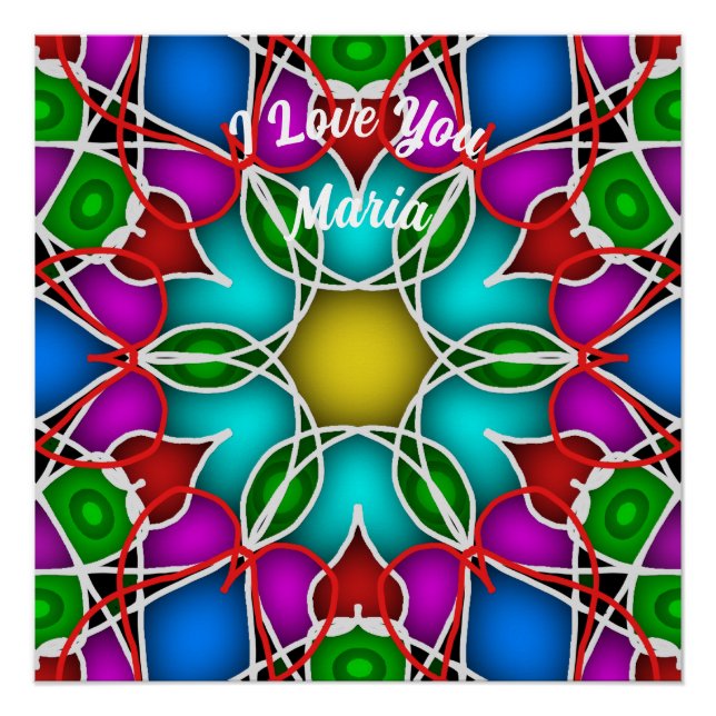 Abstract marble Liquified Colourful Glossy Poster (Front)