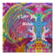 Abstract marble Liquified Colourful Poster
