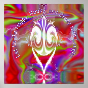 Abstract marble Liquified Colourful Poster