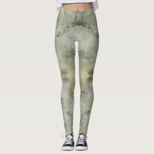 Abstract marble pattern leggings
