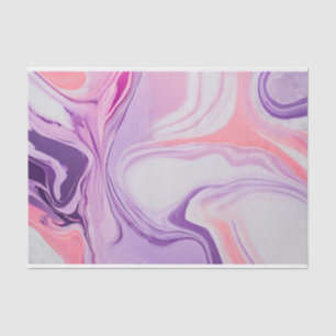Abstract Marble Pink Purple Shades Paint Splash Tissue Paper