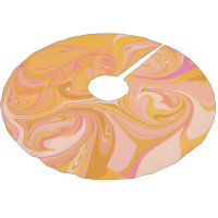 Abstract Marble Swirl Art in Yellow