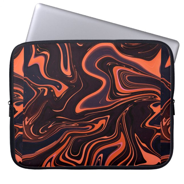 Abstract Marble Texture Background Laptop Sleeve (Front)