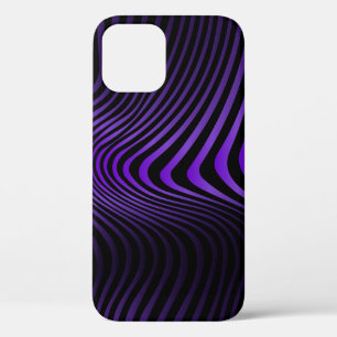 Abstract marble texture background with bright lin iPhone 12 case