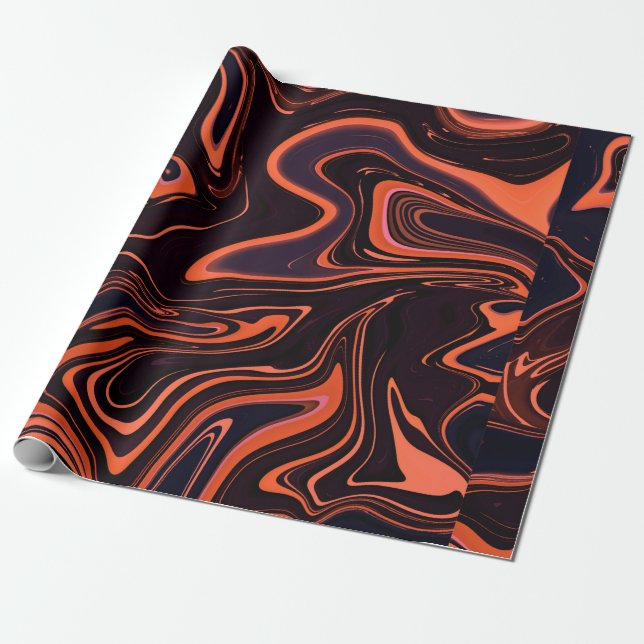 Abstract Marble Texture Background Wrapping Paper (Unrolled)