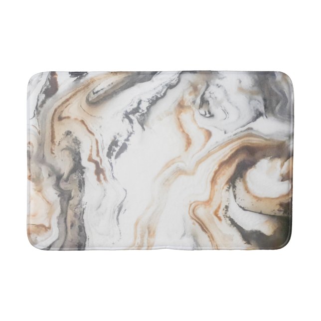 Abstract Marble Texture Nature    Bath Mat (Front)