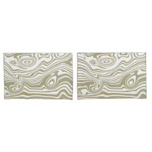 Abstract Marble Waves Artwork Pillowcase