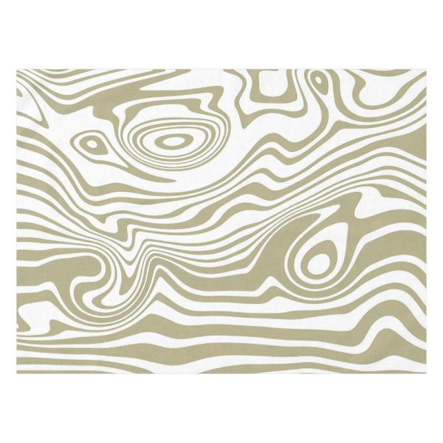 Abstract Marble Waves Artwork | Tablecloth (Front (Horizontal))