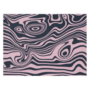 Abstract Marble Waves Artwork Tablecloth
