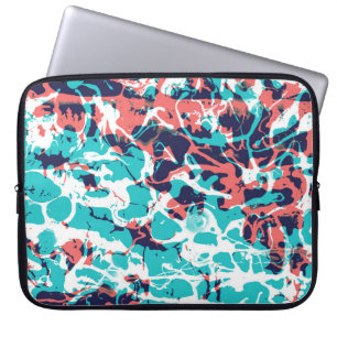 Abstract Marbled Paper Art Background Laptop Sleeve