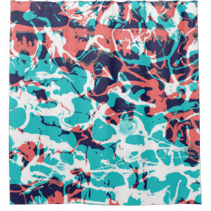 Abstract Marbled Paper Art Background Shower Curtain