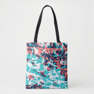 Abstract Marbled Paper Art Background Tote Bag