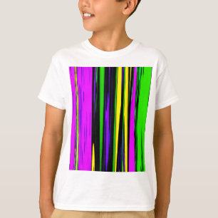 Abstract Mardi Gras Stripes T-Shirt