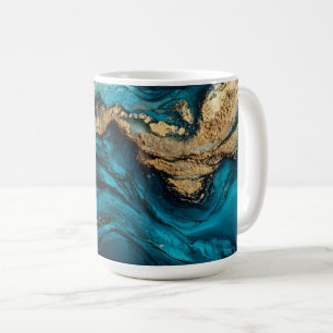 Abstract marine coffee mug