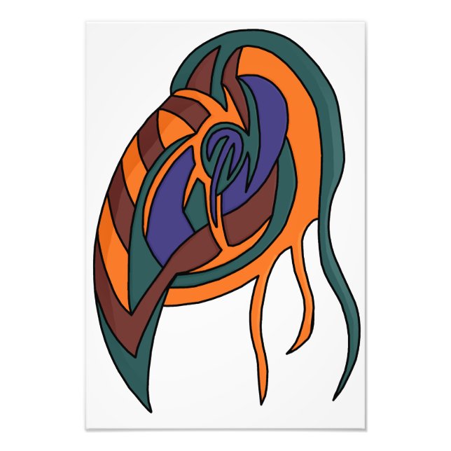 Abstract Mask 1 Photo Print (Front)