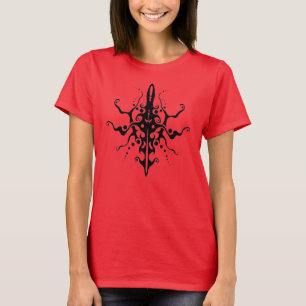 Abstract Mask Tribal Tattoo - black T-Shirt