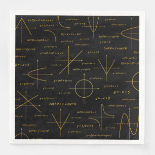 abstract math pattern napkin