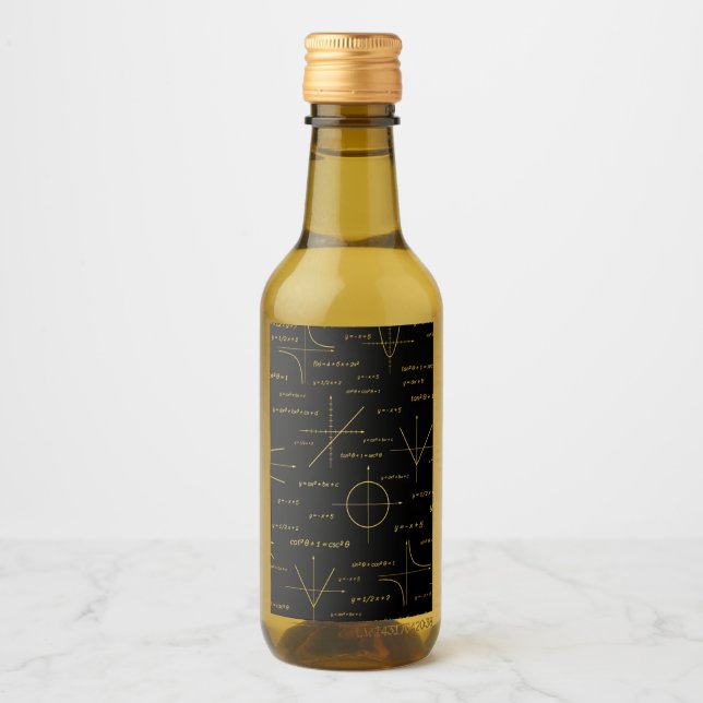 abstract math pattern wine label (Front)