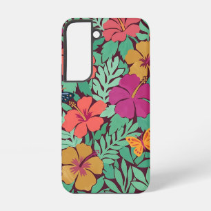 Abstract Matisse Hibiscus Butterfly Samsung Cases