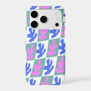 Abstract Matisse Inspired Leaf Plant Chequered