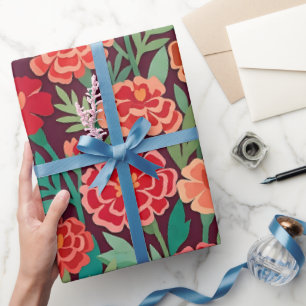 Abstract Matisse Marigolds Wrapping Paper