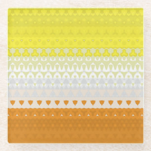 Abstract Maverique  Pride Flag  Glass Coaster