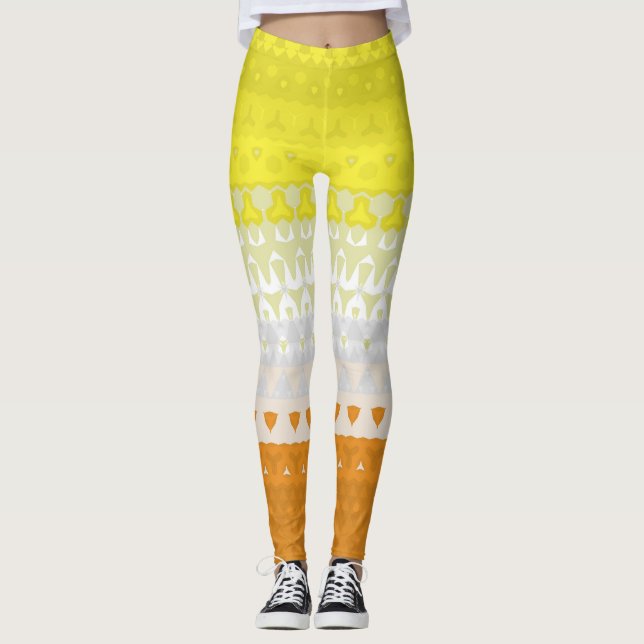 Abstract Maverique  Pride Flag    Leggings (Front)