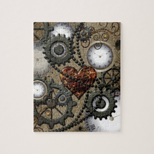 Abstract mechanical design jigsaw puzzle (Vertical)