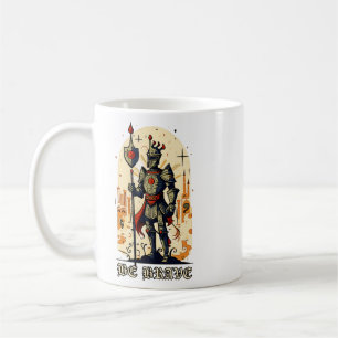 Abstract Mediaeval Knight Embrace Bravery Coffee Mug