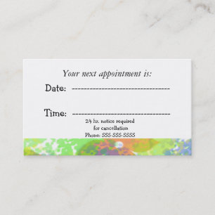 Abstract Medical Appointment Card