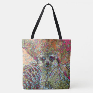Abstract Meerkat Tote Bag