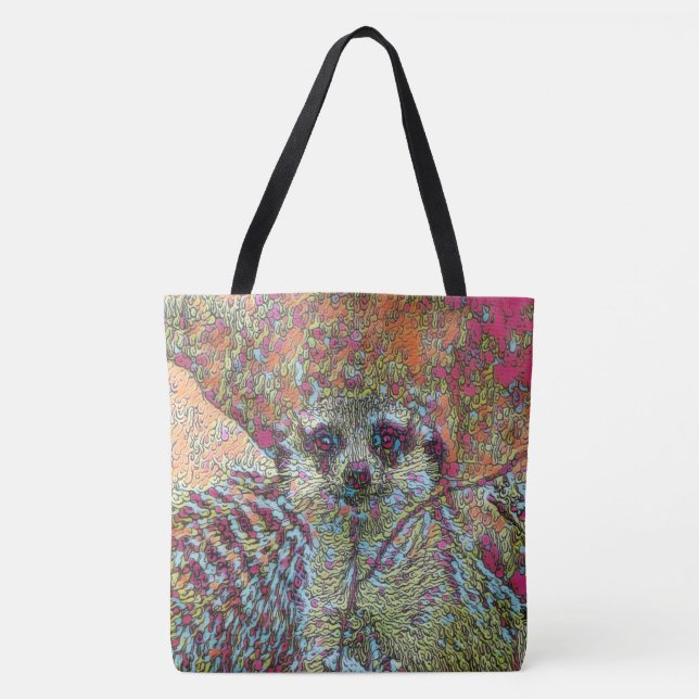 Abstract Meerkat Tote Bag (Front)